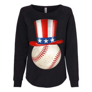 Uncle Sam Baseball Womens California Wash Sweatshirt