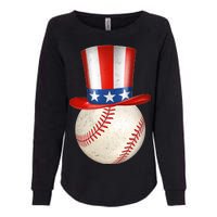 Uncle Sam Baseball Womens California Wash Sweatshirt