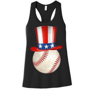 Uncle Sam Baseball Women's Racerback Tank