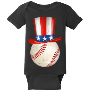 Uncle Sam Baseball Baby Bodysuit