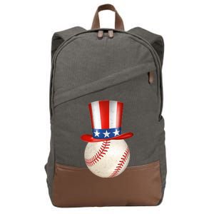 Uncle Sam Baseball Cotton Canvas Backpack