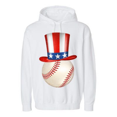 Uncle Sam Baseball Garment-Dyed Fleece Hoodie