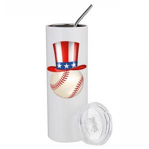 Uncle Sam Baseball Stainless Steel Tumbler