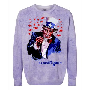 Uncle Sam I Want You Colorblast Crewneck Sweatshirt