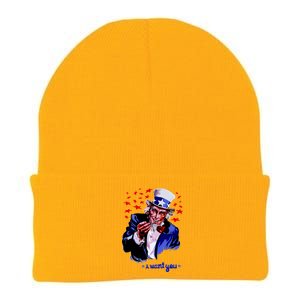 Uncle Sam I Want You Knit Cap Winter Beanie