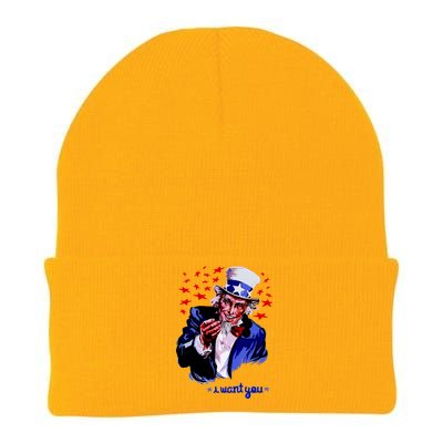 Uncle Sam I Want You Knit Cap Winter Beanie