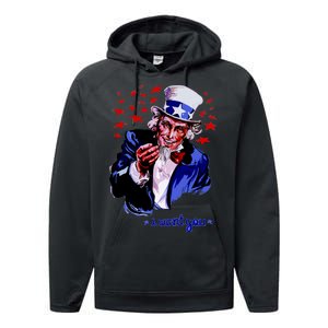 Uncle Sam I Want You Performance Fleece Hoodie