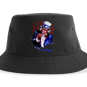 Uncle Sam I Want You Sustainable Bucket Hat