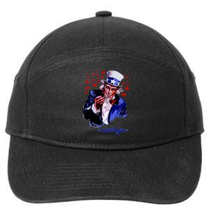 Uncle Sam I Want You 7-Panel Snapback Hat