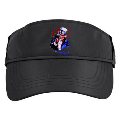Uncle Sam I Want You Adult Drive Performance Visor