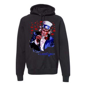 Uncle Sam I Want You Premium Hoodie