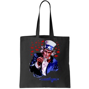 Uncle Sam I Want You Tote Bag