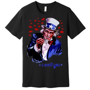 Uncle Sam I Want You Premium T-Shirt