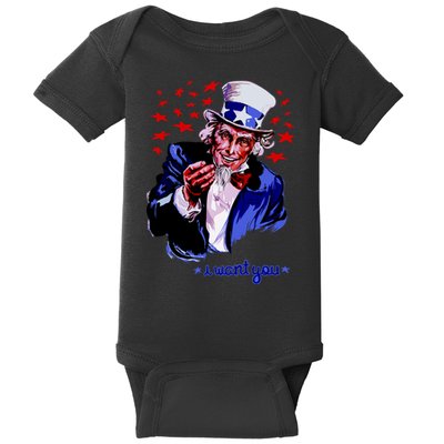 Uncle Sam I Want You Baby Bodysuit