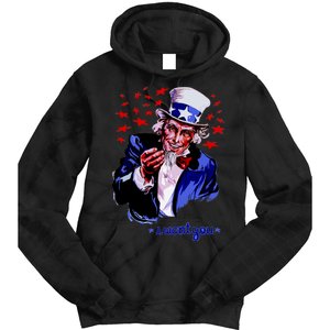 Uncle Sam I Want You Tie Dye Hoodie