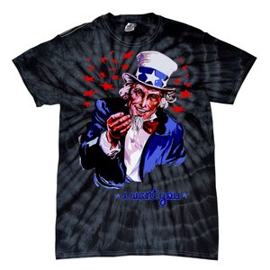 Uncle Sam I Want You Tie-Dye T-Shirt