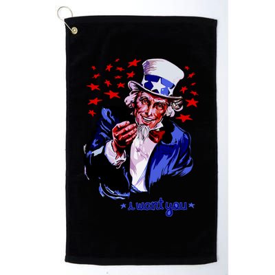 Uncle Sam I Want You Golf Towel