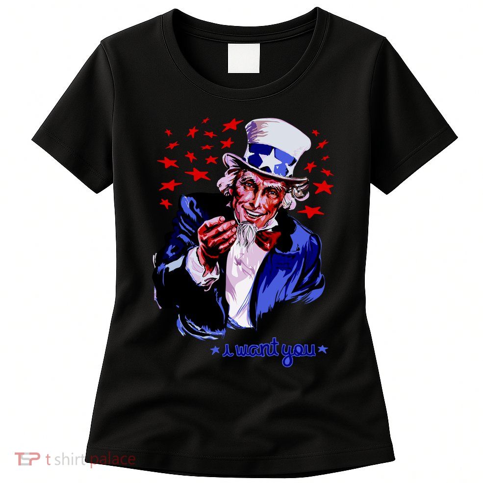 Uncle Sam I Want You Womens T-Shirt