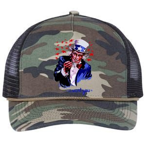 Uncle Sam I Want You Retro Rope Trucker Hat Cap