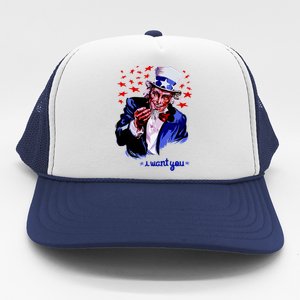 Uncle Sam I Want You Trucker Hat