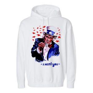 Uncle Sam I Want You Garment-Dyed Fleece Hoodie