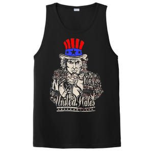 Uncle Sam I Want You 4th of July USA Mashup PosiCharge Competitor Tank