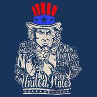 Uncle Sam I Want You 4th of July USA Mashup 7 Panel Mesh Trucker Snapback Hat