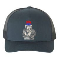 Uncle Sam I Want You 4th of July USA Mashup Yupoong Adult 5-Panel Trucker Hat