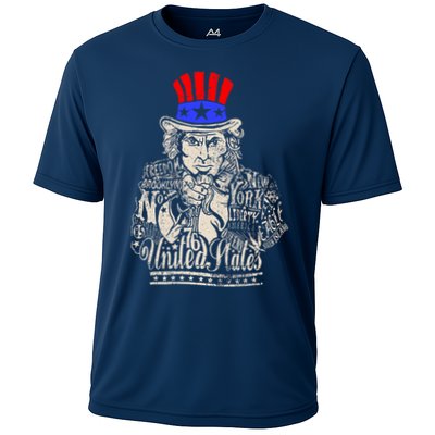 Uncle Sam I Want You 4th of July USA Mashup Performance Shirt