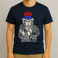 Uncle Sam I Want You 4th of July USA Mashup T-Shirt
