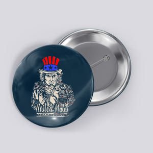 Uncle Sam I Want You 4th of July USA Mashup Button