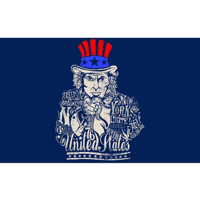 Uncle Sam I Want You 4th of July USA Mashup Bumper Sticker