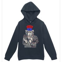 Uncle Sam I Want You 4th of July USA Mashup Urban Pullover Hoodie