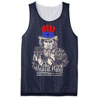 Uncle Sam I Want You 4th of July USA Mashup Mesh Reversible Basketball Jersey Tank