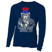 Uncle Sam I Want You 4th of July USA Mashup Cooling Performance Long Sleeve Crew