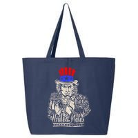 Uncle Sam I Want You 4th of July USA Mashup 25L Jumbo Tote