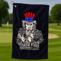 Uncle Sam I Want You 4th of July USA Mashup Golf Towel