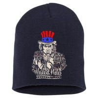 Uncle Sam I Want You 4th of July USA Mashup Short Acrylic Beanie