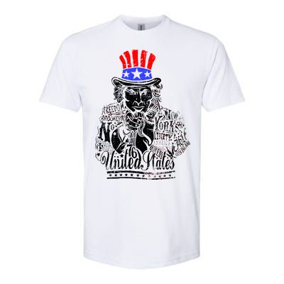 Uncle Sam I Want You 4th of July USA Mashup Softstyle® CVC T-Shirt