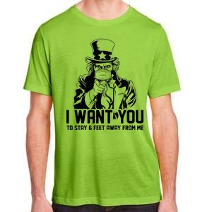 Uncle Sam I Want You To Save 6 Feet Away From Me Adult ChromaSoft Performance T-Shirt