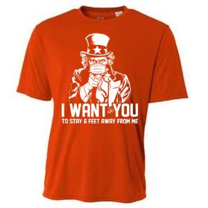 Uncle Sam I Want You To Save 6 Feet Away From Me Cooling Performance Crew T-Shirt