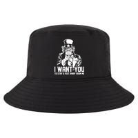 Uncle Sam I Want You To Save 6 Feet Away From Me Cool Comfort Performance Bucket Hat