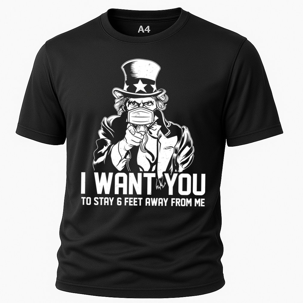 Uncle Sam I Want You To Save 6 Feet Away From Me Performance Shirt