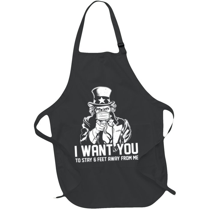 Uncle Sam I Want You To Save 6 Feet Away From Me Apron