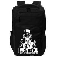 Uncle Sam I Want You To Save 6 Feet Away From Me Impact Tech Backpack