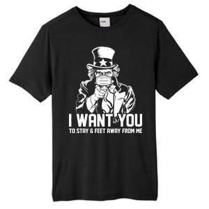 Uncle Sam I Want You To Save 6 Feet Away From Me Tall Fusion ChromaSoft Performance T-Shirt