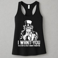 Uncle Sam I Want You To Save 6 Feet Away From Me Womens Tank Top