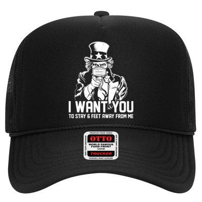 Uncle Sam I Want You To Save 6 Feet Away From Me Trucker Hat