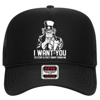 Uncle Sam I Want You To Save 6 Feet Away From Me Trucker Hat