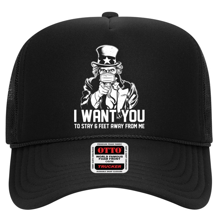 Uncle Sam I Want You To Save 6 Feet Away From Me Trucker Hat